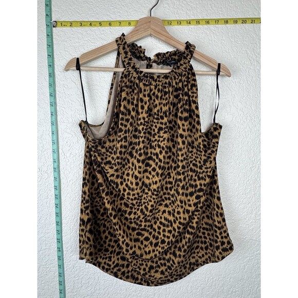 Adrianna Papell Cheetah Print Blouse Tank Size L - Picture 1 of 6